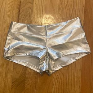 Metallic Booty Shorts - iHeartRaves
